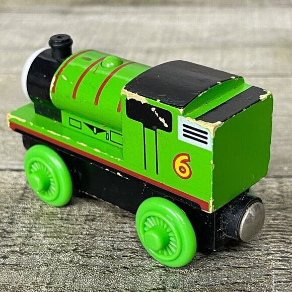 Percy Tank Engine Thomas the Train Wooden Railway Friends Green 2003 - Picture 5 of 8